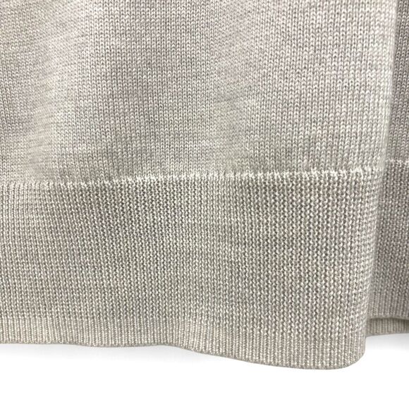 Express Men's Merino Wool Sweater Size S NWT V-Neck Oatmeal Extra Fine Wool - Picture 11 of 16